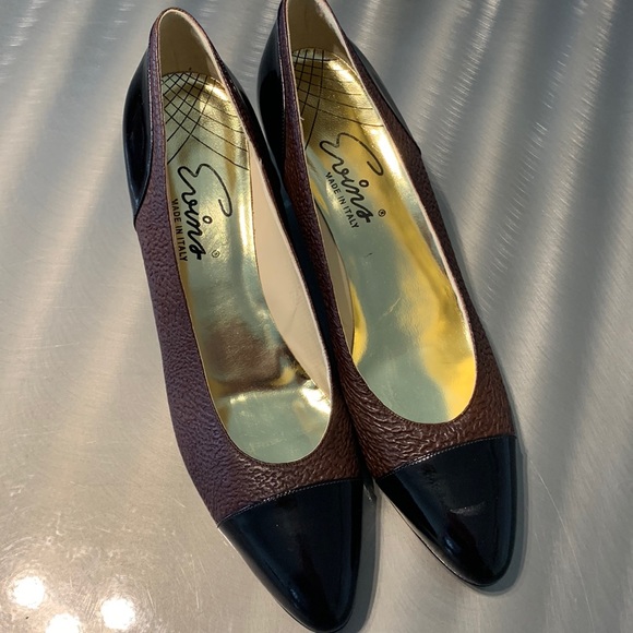 David Evins Brown & Black Spectator Pump Size 9 AA - Picture 3 of 14